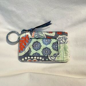 VERA BRADLEY Coin Purse/ID Case/Wallet/Card Hold - Zippered - NOMADIC FLORAL